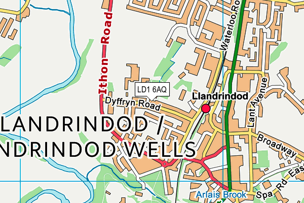 LD1 6AQ map - OS VectorMap District (Ordnance Survey)