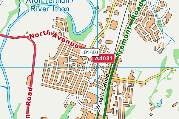 LD1 6DJ map - OS VectorMap District (Ordnance Survey)