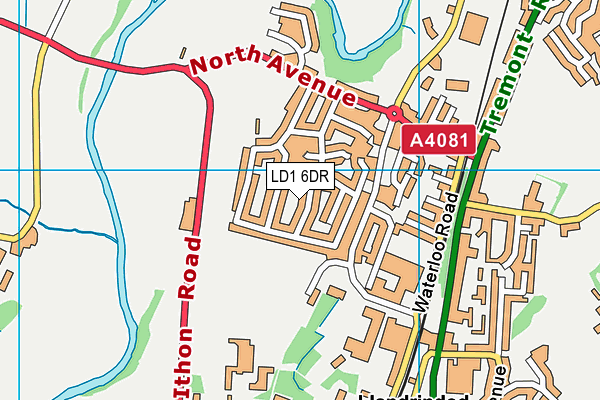 LD1 6DR map - OS VectorMap District (Ordnance Survey)