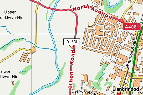 LD1 6DU map - OS VectorMap District (Ordnance Survey)