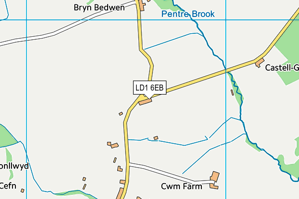 LD1 6EB map - OS VectorMap District (Ordnance Survey)