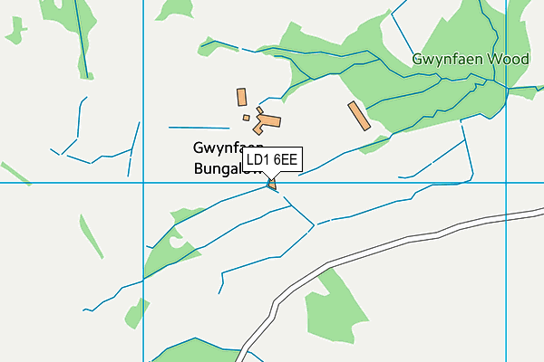 LD1 6EE map - OS VectorMap District (Ordnance Survey)