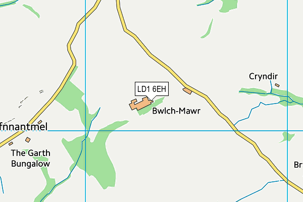 LD1 6EH map - OS VectorMap District (Ordnance Survey)