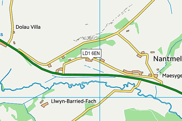 LD1 6EN map - OS VectorMap District (Ordnance Survey)