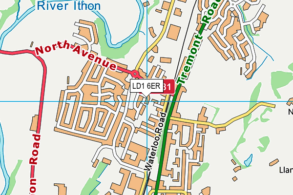 LD1 6ER map - OS VectorMap District (Ordnance Survey)