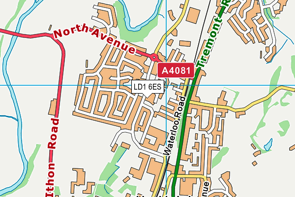 LD1 6ES map - OS VectorMap District (Ordnance Survey)
