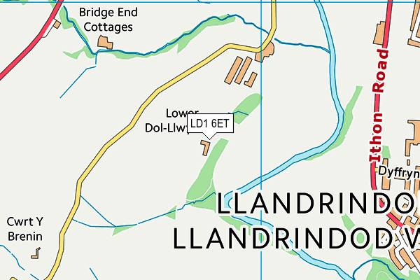 LD1 6ET map - OS VectorMap District (Ordnance Survey)