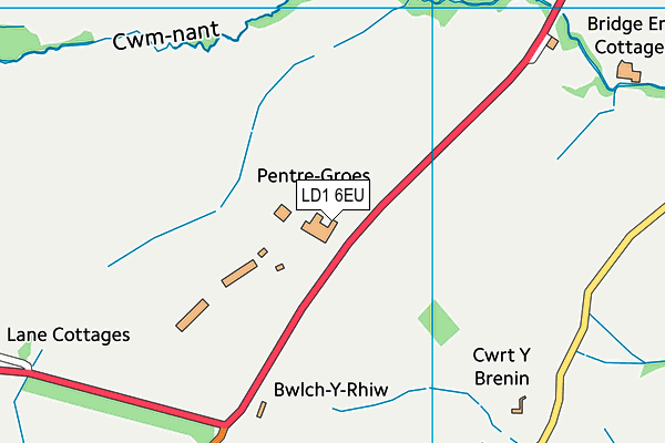 LD1 6EU map - OS VectorMap District (Ordnance Survey)