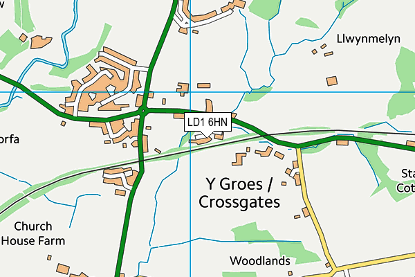 LD1 6HN map - OS VectorMap District (Ordnance Survey)