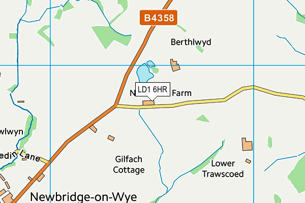 LD1 6HR map - OS VectorMap District (Ordnance Survey)