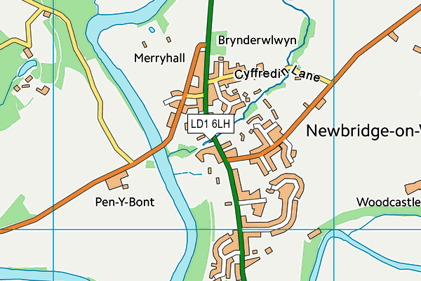 LD1 6LH map - OS VectorMap District (Ordnance Survey)