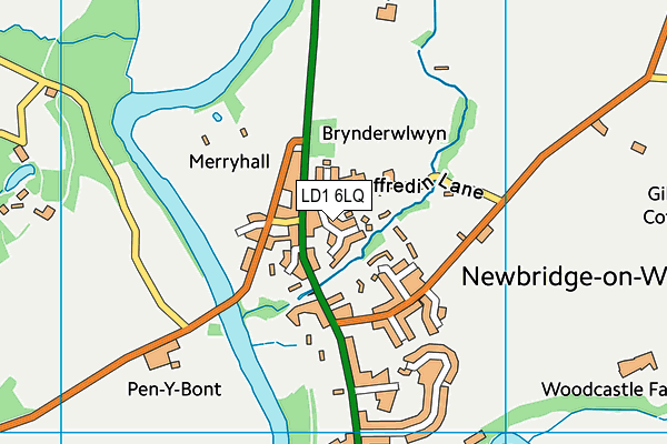 LD1 6LQ map - OS VectorMap District (Ordnance Survey)