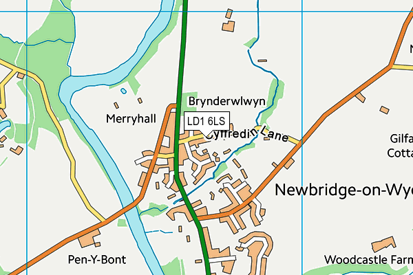 LD1 6LS map - OS VectorMap District (Ordnance Survey)