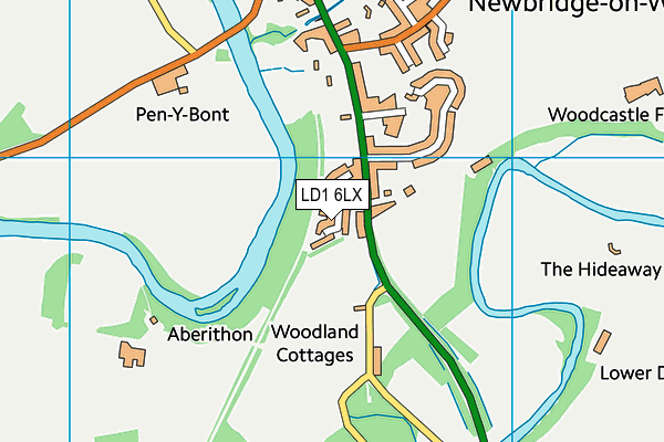 LD1 6LX map - OS VectorMap District (Ordnance Survey)