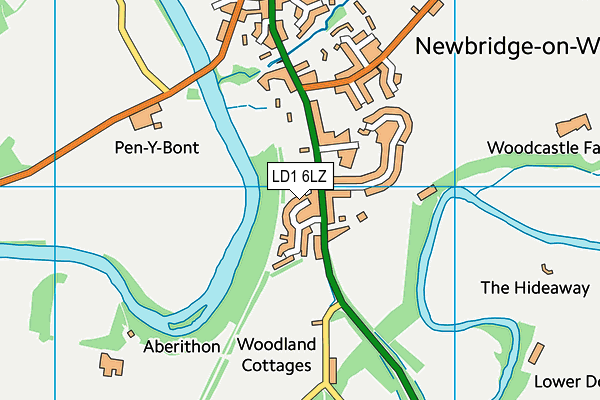 LD1 6LZ map - OS VectorMap District (Ordnance Survey)