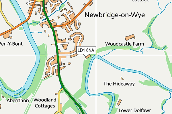 LD1 6NA map - OS VectorMap District (Ordnance Survey)