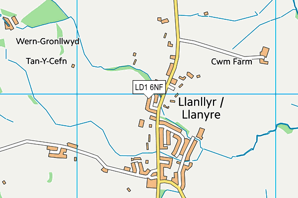 LD1 6NF map - OS VectorMap District (Ordnance Survey)