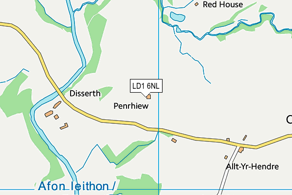 LD1 6NL map - OS VectorMap District (Ordnance Survey)