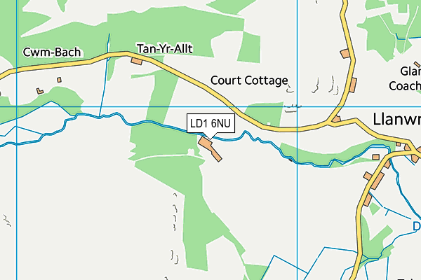 LD1 6NU map - OS VectorMap District (Ordnance Survey)