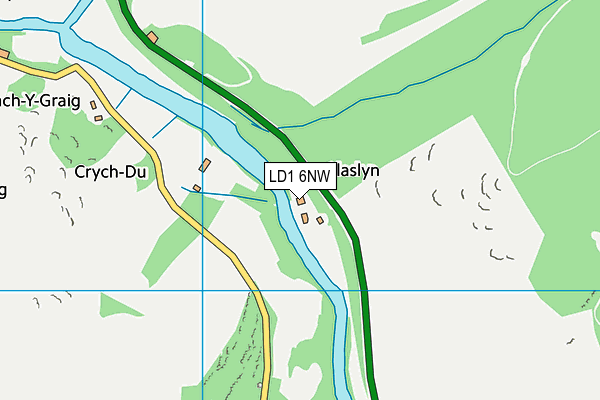 LD1 6NW map - OS VectorMap District (Ordnance Survey)