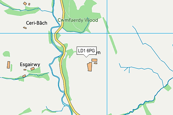 LD1 6PG map - OS VectorMap District (Ordnance Survey)