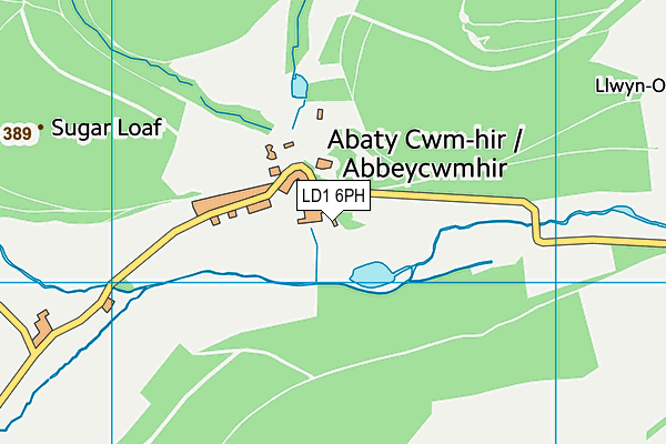 LD1 6PH map - OS VectorMap District (Ordnance Survey)