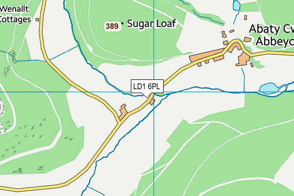 LD1 6PL map - OS VectorMap District (Ordnance Survey)