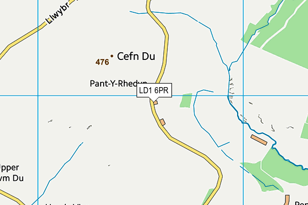 LD1 6PR map - OS VectorMap District (Ordnance Survey)