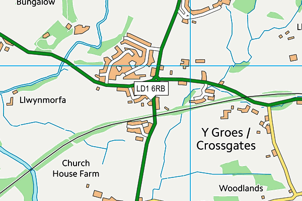 LD1 6RB map - OS VectorMap District (Ordnance Survey)