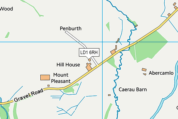 LD1 6RH map - OS VectorMap District (Ordnance Survey)