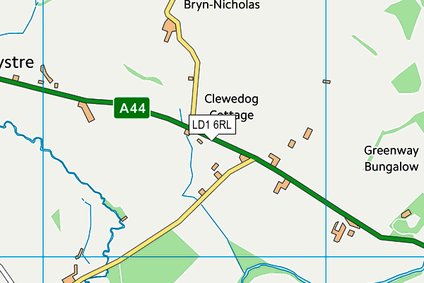 LD1 6RL map - OS VectorMap District (Ordnance Survey)