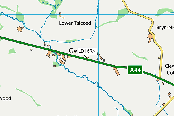 LD1 6RN map - OS VectorMap District (Ordnance Survey)