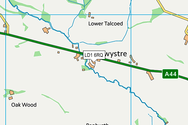 LD1 6RQ map - OS VectorMap District (Ordnance Survey)