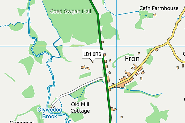 LD1 6RS map - OS VectorMap District (Ordnance Survey)