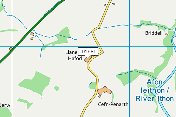 LD1 6RT map - OS VectorMap District (Ordnance Survey)