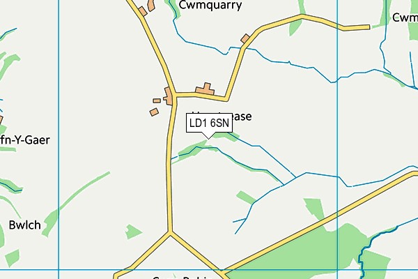 LD1 6SN map - OS VectorMap District (Ordnance Survey)