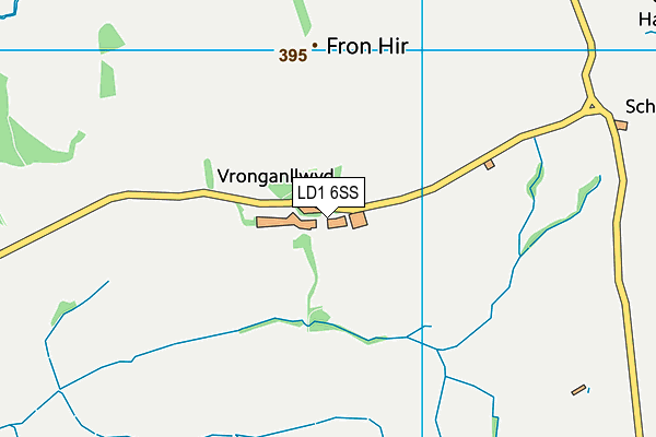 LD1 6SS map - OS VectorMap District (Ordnance Survey)