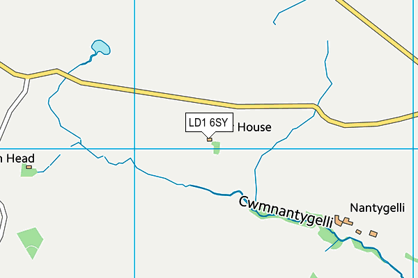 LD1 6SY map - OS VectorMap District (Ordnance Survey)