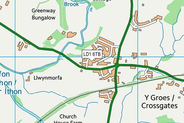 LD1 6TB map - OS VectorMap District (Ordnance Survey)