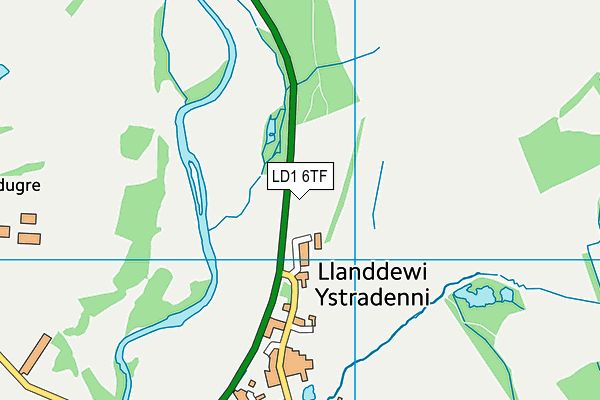 LD1 6TF map - OS VectorMap District (Ordnance Survey)