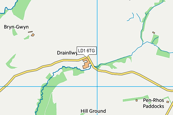 LD1 6TG map - OS VectorMap District (Ordnance Survey)