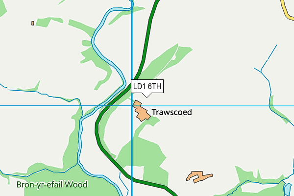 LD1 6TH map - OS VectorMap District (Ordnance Survey)