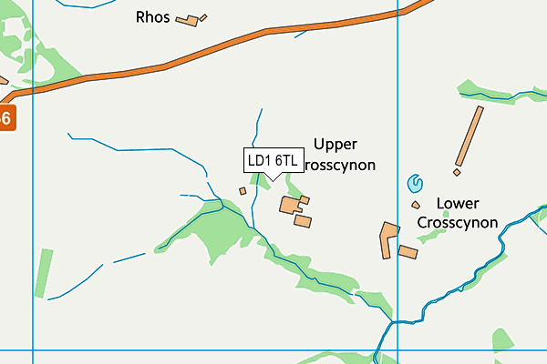 LD1 6TL map - OS VectorMap District (Ordnance Survey)