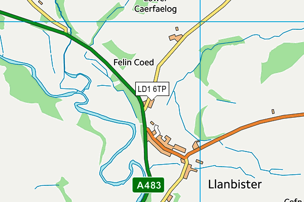 LD1 6TP map - OS VectorMap District (Ordnance Survey)