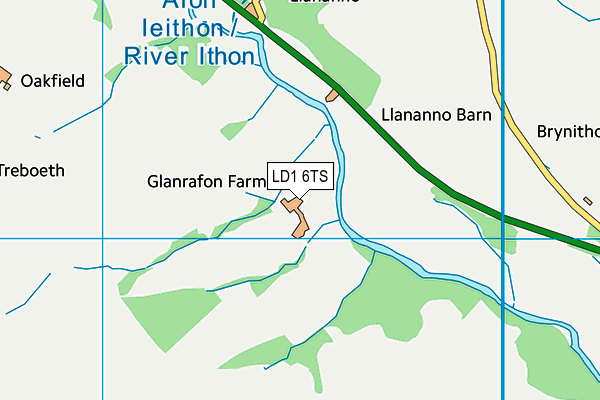 LD1 6TS map - OS VectorMap District (Ordnance Survey)