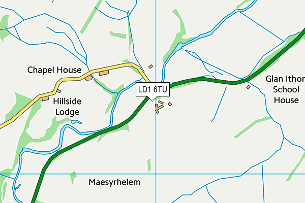 LD1 6TU map - OS VectorMap District (Ordnance Survey)