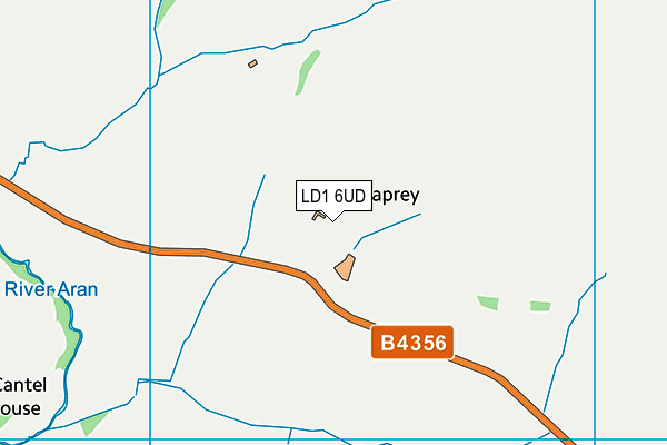 LD1 6UD map - OS VectorMap District (Ordnance Survey)