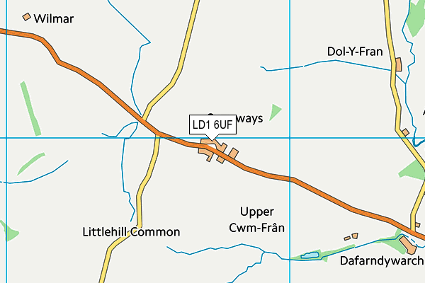 LD1 6UF map - OS VectorMap District (Ordnance Survey)