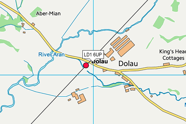 LD1 6UP map - OS VectorMap District (Ordnance Survey)