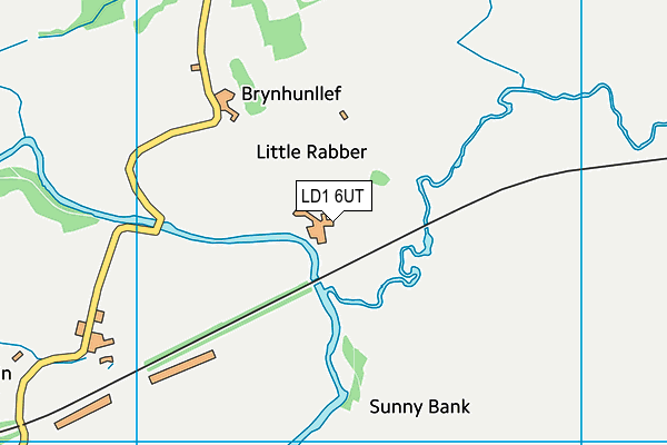 LD1 6UT map - OS VectorMap District (Ordnance Survey)